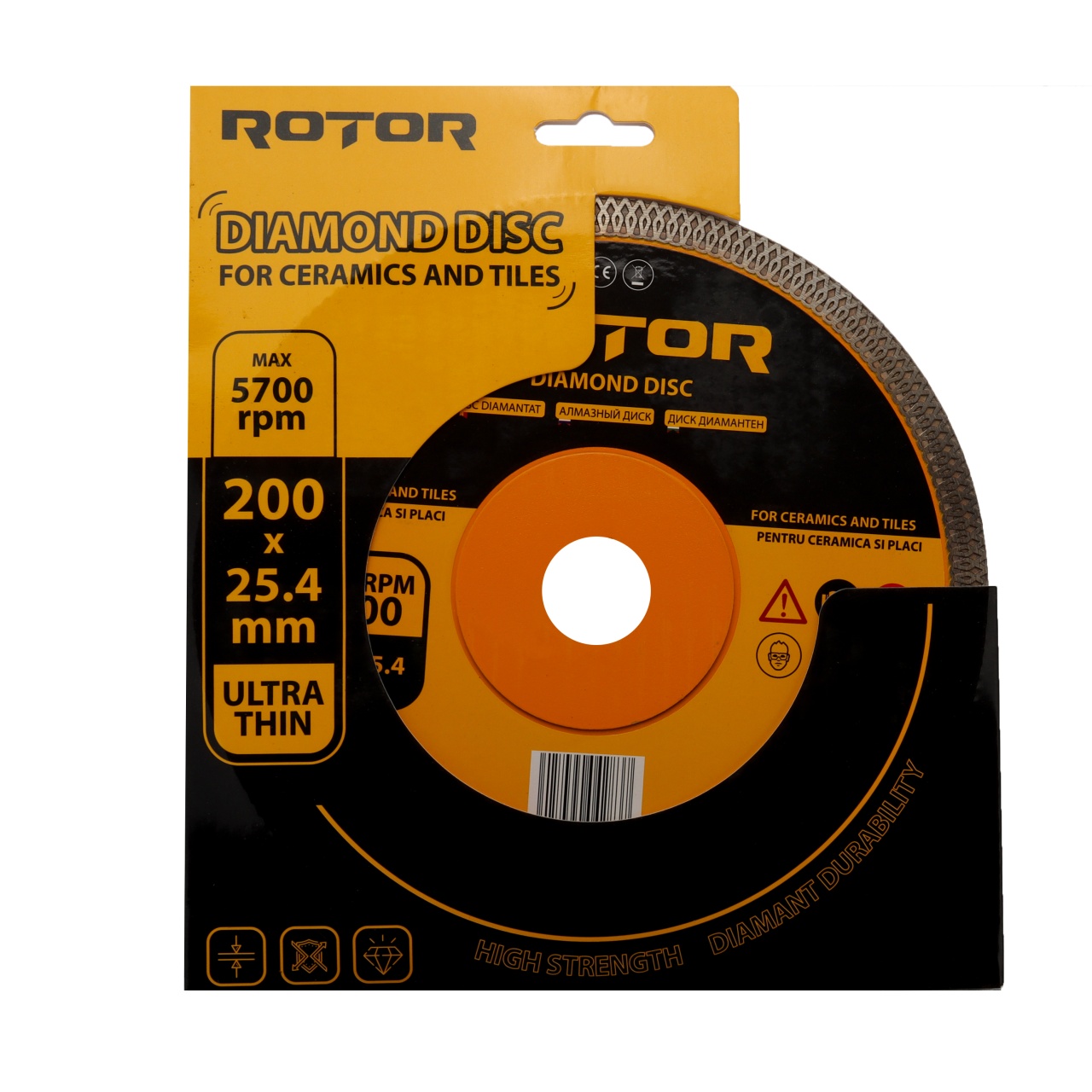 Диамантен диск за керамика ROTOR 200*25.4 Ултра тънък