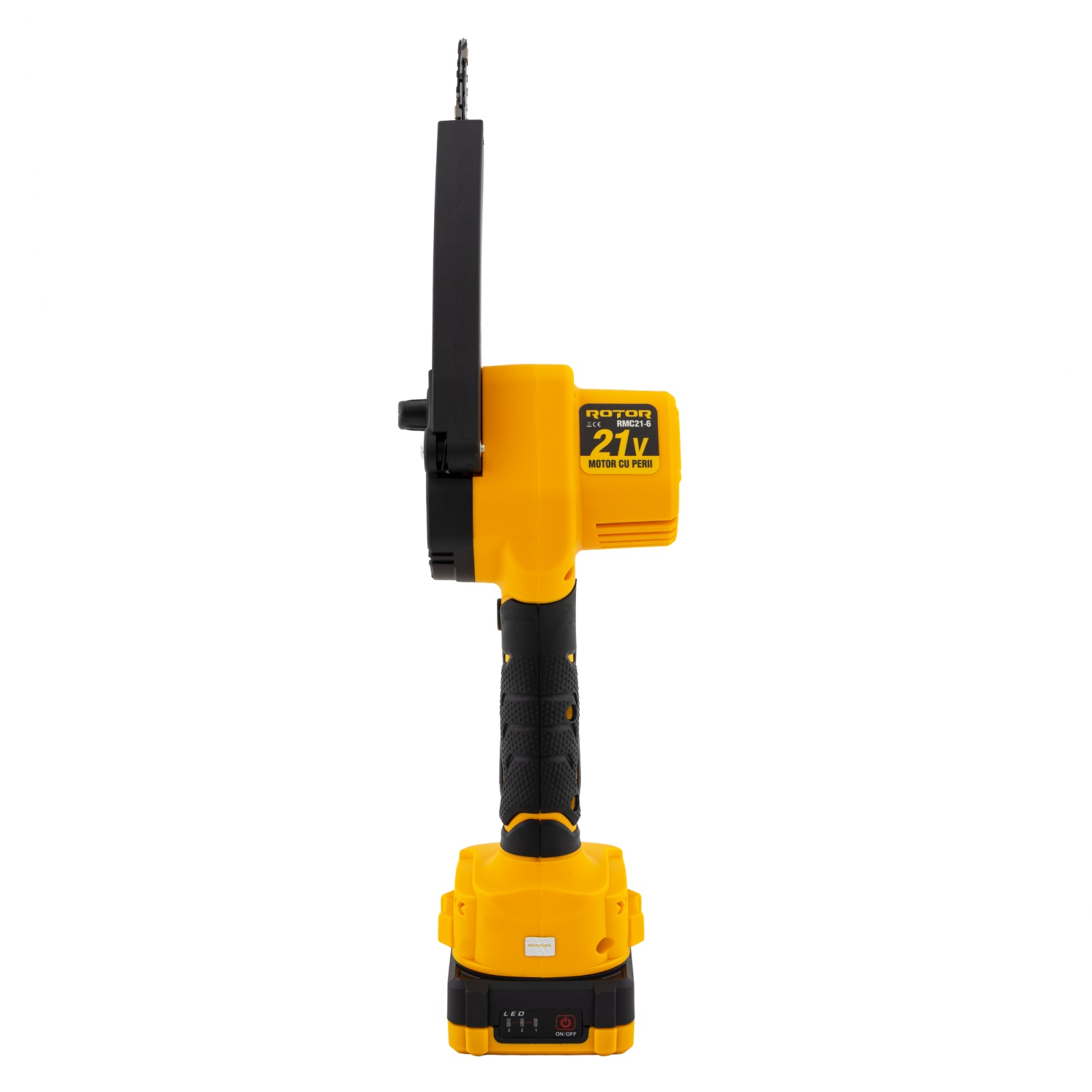 ROTOR RMC21-6 Акумулаторен верижен трион, 2 бр 21V/2Ah батерии, шина 6 инча/15 см, куфар.