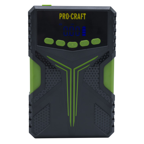 PROCRAFT JSAP-12NE Стартерно устройство, 12V – 300A, с компресор за помпане на гуми и външна батерия (Powerbank).