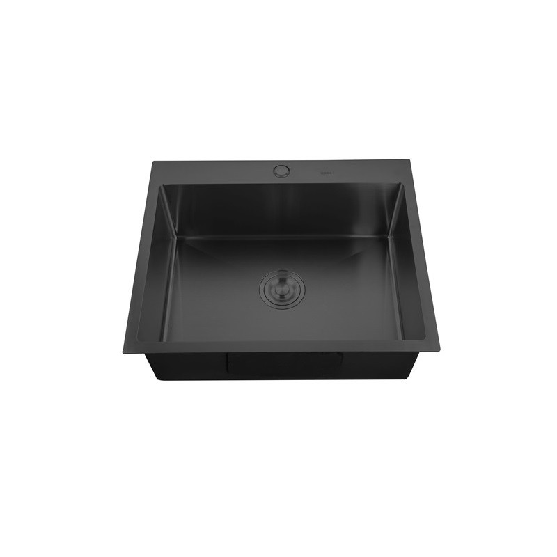 MIXXUS HM5045-215 Кухненска мивка, Nano-Black (3.0/0.8), от неръждаема стомана