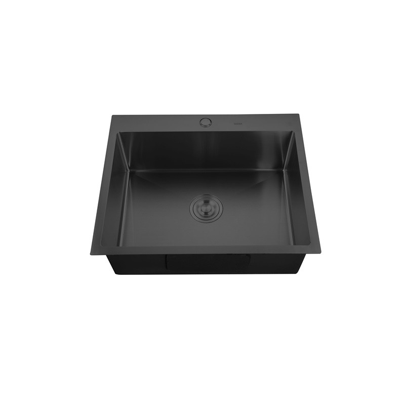 MIXXUS HM6050-215 Кухненска мивка, Nano-Black (3.0/0.8), от неръждаема стомана