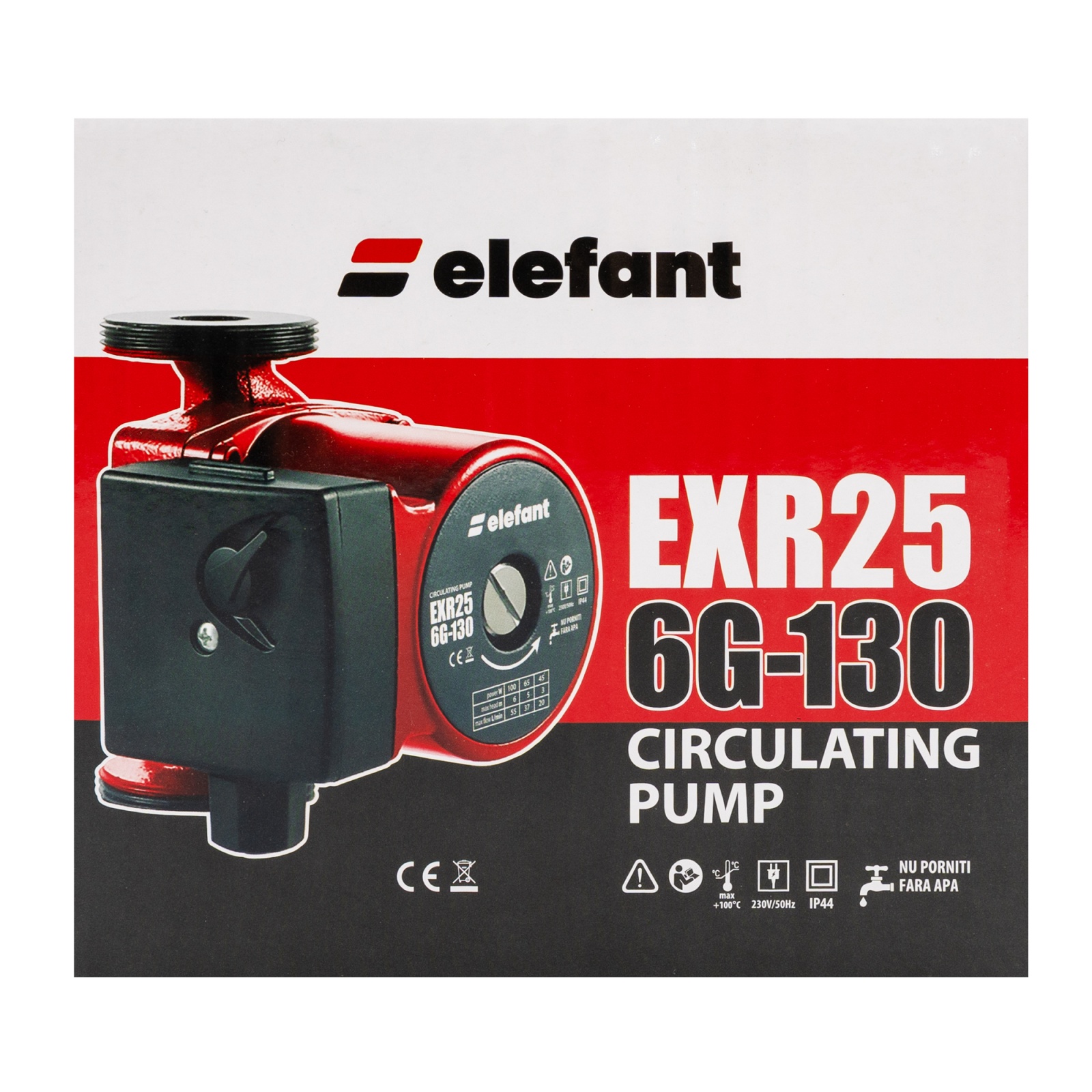 EXR25 6G-130 Циркулационна помпа ELEFANT 100W, 1 цол, RCD21