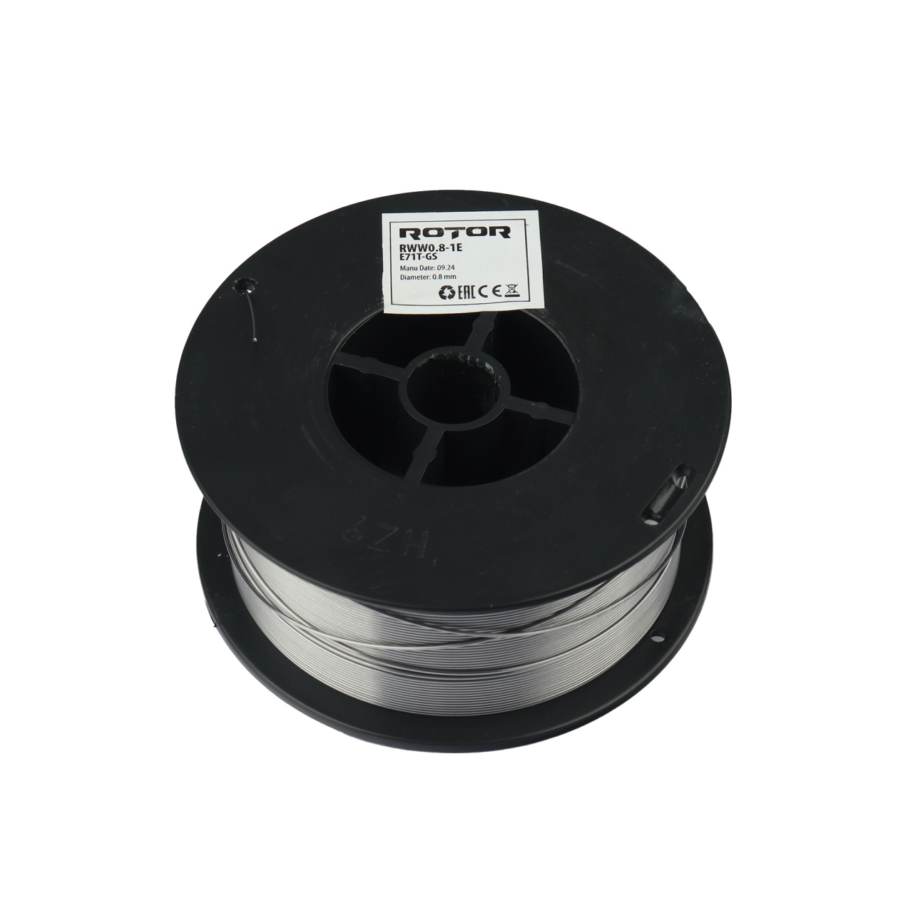 RWW0.8-1E Флюсова заваръчна тел 0,8 mm 1 kg MIG E71T-GS ROTOR, 06104757