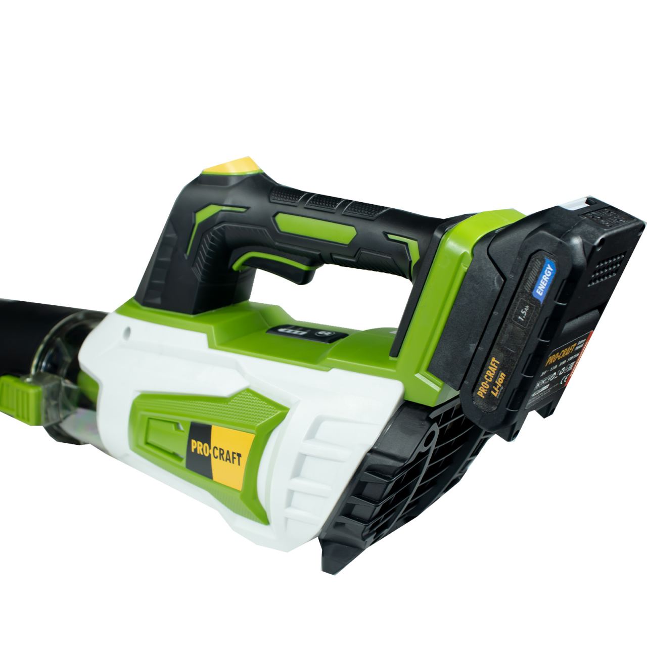 PROCRAFT PB20 духалка за продухване (body – без батерии и зарядно), 13000-16000 об./мин., макс. въздушен поток m3/h 570, макс. скорост на въздуха (км/ч) 144